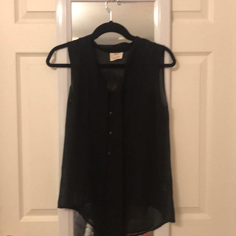 Urban Outfitters tie and button blouse